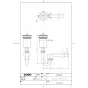 TOTO TL45PR 商品図面 分解図 セット図面 洗髪器用金具 商品図面1