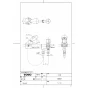 TOTO TL45PR 商品図面 分解図 セット図面 洗髪器用金具 商品図面1