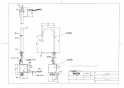 TOTO TLE24SL1A 取扱説明書 商品図面 施工説明書 分解図 アクアオート(自動水栓) コンテンポラリタイプ Lサイズ AC100V 商品図面1