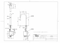 TOTO TLE24SL1W 取扱説明書 商品図面 施工説明書 分解図 アクアオート(自動水栓) コンテンポラリタイプ Lサイズ 発電タイプ 商品図面1