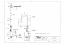 TOTO TLE24SM1A 取扱説明書 商品図面 施工説明書 分解図 アクアオート(自動水栓) コンテンポラリタイプ Mサイズ AC100V 商品図面1