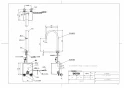 TOTO TLE24SM2A 取扱説明書 商品図面 施工説明書 分解図 アクアオート(自動水栓) コンテンポラリタイプ Mサイズ AC100V 商品図面1