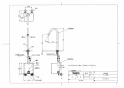 TOTO TLE26SL2W 取扱説明書 商品図面 施工説明書 分解図 アクアオート(自動水栓) コンテンポラリタイプ 台付自動水栓 Lサイズ 商品図面1