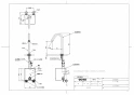 TOTO TLE26SM2W 取扱説明書 商品図面 施工説明書 分解図 アクアオート(自動水栓) コンテンポラリタイプ 台付自動水栓 Mサイズ 商品図面1