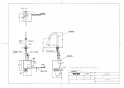 TOTO TLE26SS1A 取扱説明書 商品図面 施工説明書 分解図 アクアオート(自動水栓) コンテンポラリタイプ 台付自動水栓 Sサイズ 商品図面1