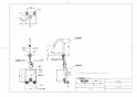 TOTO TLE26SS2W 取扱説明書 商品図面 施工説明書 分解図 アクアオート(自動水栓) コンテンポラリタイプ 台付自動水栓 Sサイズ 商品図面1