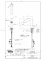 TOTO TLE28005J 商品図面 分解図 台付自動水栓（スパウト部、ワンプッシュ） 商品図面1