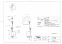 TOTO TLE28501J 取扱説明書 商品図面 施工説明書 分解図 アクアオート 台付自動水栓 JIS対応品（単水栓、発電） 商品図面1
