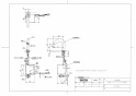 TOTO TLE28SD1A 取扱説明書 商品図面 施工説明書 分解図 ポップアップ式取り替え用アクアオート Aタイプ 台付自動水栓 AC100Vタイプ 商品図面1