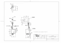 TOTO TLE28SD1W 取扱説明書 商品図面 施工説明書 分解図 ポップアップ式取り替え用アクアオート Aタイプ 台付自動水栓 発電タイプ 商品図面1