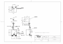 TOTO TLE28SS2A 取扱説明書 商品図面 施工説明書 分解図 アクアオート(自動水栓） 商品図面1