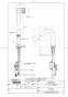 TOTO TLE32008J 商品図面 分解図 台付自動水栓（スパウト部、湯水切替） 商品図面1