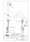 TOTO TLE32011J 商品図面 分解図 台付自動水栓（スパウト部、湯水切替、ワンプッシュ） 商品図面1