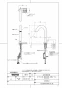 TOTO TLE33SB6A 取扱説明書 商品図面 施工説明書 分解図 台付自動水栓 アクアオート グースネックタイプ 商品図面1
