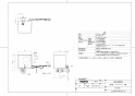 TOTO TLE33SD3A 取扱説明書 商品図面 施工説明書 分解図 ポップアップ式取り替え用アクアオート グースネックタイプ 台付自動水栓 AC100Vタイプ 商品図面1