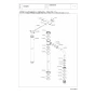 TOTO TS500DFN 商品図面 施工説明書 分解図 【在庫処分】大便器用洗浄管（32mm、分岐金具付） 分解図1
