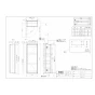 TOTO UGW103 トイレキャビネット取扱説明書 商品図面 施工説明書 ウォール収納キャビネット(埋込) 商品図面1