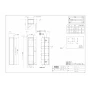 TOTO UGW104 トイレキャビネット取扱説明書 商品図面 施工説明書 ウォール収納キャビネット(露出) 商品図面1