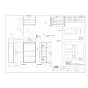 TOTO UYC08L トイレキャビネット取扱説明書 商品図面 施工説明書 フロア収納キャビネット(埋込タイプ) 商品図面1