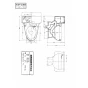 TOTO C306 商品図面 腰掛式タンク密結形便器 商品図面1