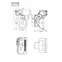 TOTO C406 商品図面 腰掛式タンク密結形便器 商品図面1