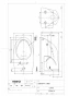 TOTO C550NU#NW1 商品図面 腰掛式便器 商品図面1