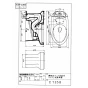 TOTO C725B 商品図面 腰掛式タンク密結形便器 商品図面1