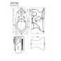 TOTO C760 商品図面 腰掛式タンク密結形便器 商品図面1