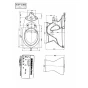 TOTO C760P 商品図面 腰掛式タンク密結形便器 商品図面1