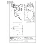 TOTO C770B 商品図面 腰掛式タンク密結形便器 商品図面1