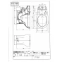 TOTO C770BP 商品図面 腰掛式タンク密結形便器 商品図面1