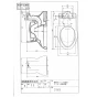 TOTO C780B 商品図面 腰掛式タンク密結形便器 商品図面1