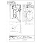 TOTO C780BP 商品図面 腰掛式タンク密結形便器 商品図面1