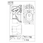 TOTO C830 商品図面 腰掛式タンク密結形便器 商品図面1