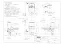 TOTO CES9150#NW1 取扱説明書 商品図面 分解図 ウォシュレット一体形便器 ZJ1 商品図面1