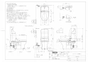 TOTO CES9151P ウォシュレット一体形便器 ZJ1 商品図面 分解図 ウォシュレット一体形便器 ZJ1 商品図面1