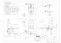 TOTO CES9155M#NW1 取扱説明書 商品図面 分解図 ウォシュレット一体形便器ZR1 商品図面1