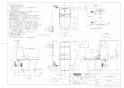 CES9335PX 商品図面 施工説明書 TOTO GG-800 ウォシュレット一体型便器 GG3-800 商品図面2