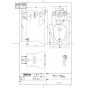 TOTO CS110B 商品図面 施工説明書 分解図 腰掛式タンク密結形便器 商品図面1