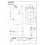 TOTO CS20BP 商品図面 施工説明書 分解図 腰掛式タンク密結形便器 商品図面1