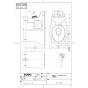 TOTO CS215BP 商品図面 施工説明書 分解図 腰掛式タンク密結形床上排水防露便器 商品図面1