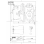 TOTO CS220B 商品図面 施工説明書 分解図 腰掛式タンク密結形床上排水防露便器 商品図面1