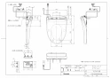 TOTO CS232B#NW1+SH232BAK#NW1+TCF4713R#NW1 取扱説明書 商品図面 施工説明書 分解図 ピュアレストQR+アプリコットF1セット 商品図面1