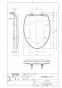 TOTO CS232B+SH233BA+TC291 ピュアレストQR+普通便座セット 取扱説明書 商品図面 施工説明書 分解図 ピュアレストQR+普通便座セット 商品図面1