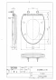 TOTO CS232B+SH233BA+TC301 ピュアレストQR+普通便座セット 取扱説明書 商品図面 施工説明書 分解図 ピュアレストQR+普通便座セット 商品図面1