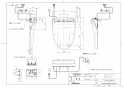 TOTO CS232B#NW1+SH233BA#NW1+TCF4833AKR#NW1 取扱説明書 商品図面 施工説明書 分解図 ピュアレストQR+アプリコットF3AWセット 商品図面1