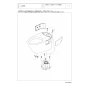 TOTO CS260B 商品図面 施工説明書 分解図 腰掛式タンク密結形床上排水防露便器 分解図1
