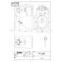 TOTO CS260B 商品図面 施工説明書 分解図 腰掛式タンク密結形床上排水防露便器 商品図面1