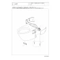 TOTO CS260BP 商品図面 施工説明書 分解図 腰掛式タンク密結形床上排水防露便器 分解図1