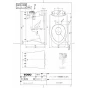 TOTO CS320BP 商品図面 施工説明書 分解図 腰掛式タンク密結形床上排水防露便器 商品図面1
